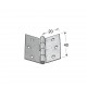 GALVANIZED FLAT STEEL HINGE 40x40 ITALY